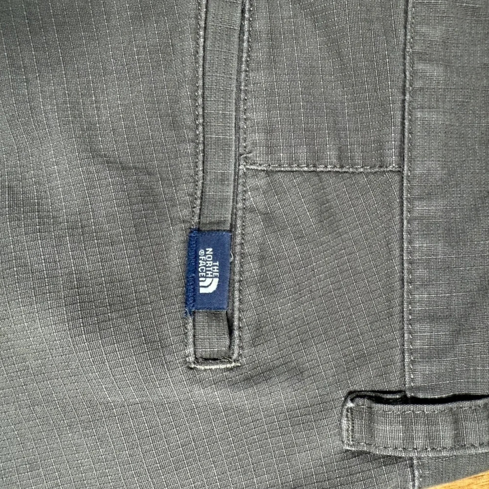 Vintage North‎ Face Mens 34 Gray Ripstop Hiking Canvas Pants Regular Fit Casual